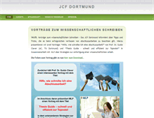 Tablet Screenshot of jcf-dortmund.de